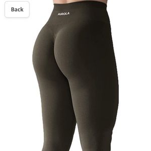 Aurola Mocha Brown Seamless Leggings (Amplify dupe)